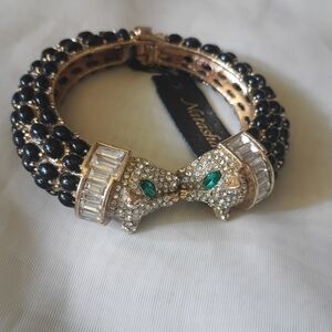 Natasha Denona Black and Gold Panther Bracelet